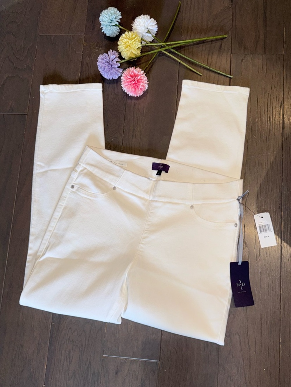 ❤️ New NYDJ Straight Leg White Jeans for Women size 6